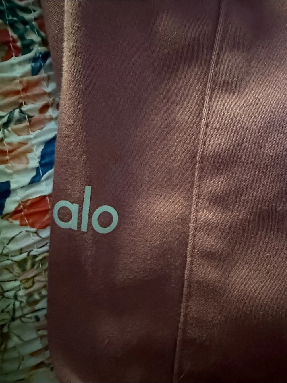 ALO Yoga Show Off Pink Stretch Cargo Wide Leg Trousers Size L